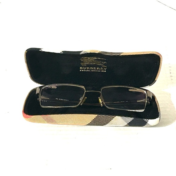 Burberry Glasses Frame And Case Unisex Brown Made In Italy - Picture 1 of 15